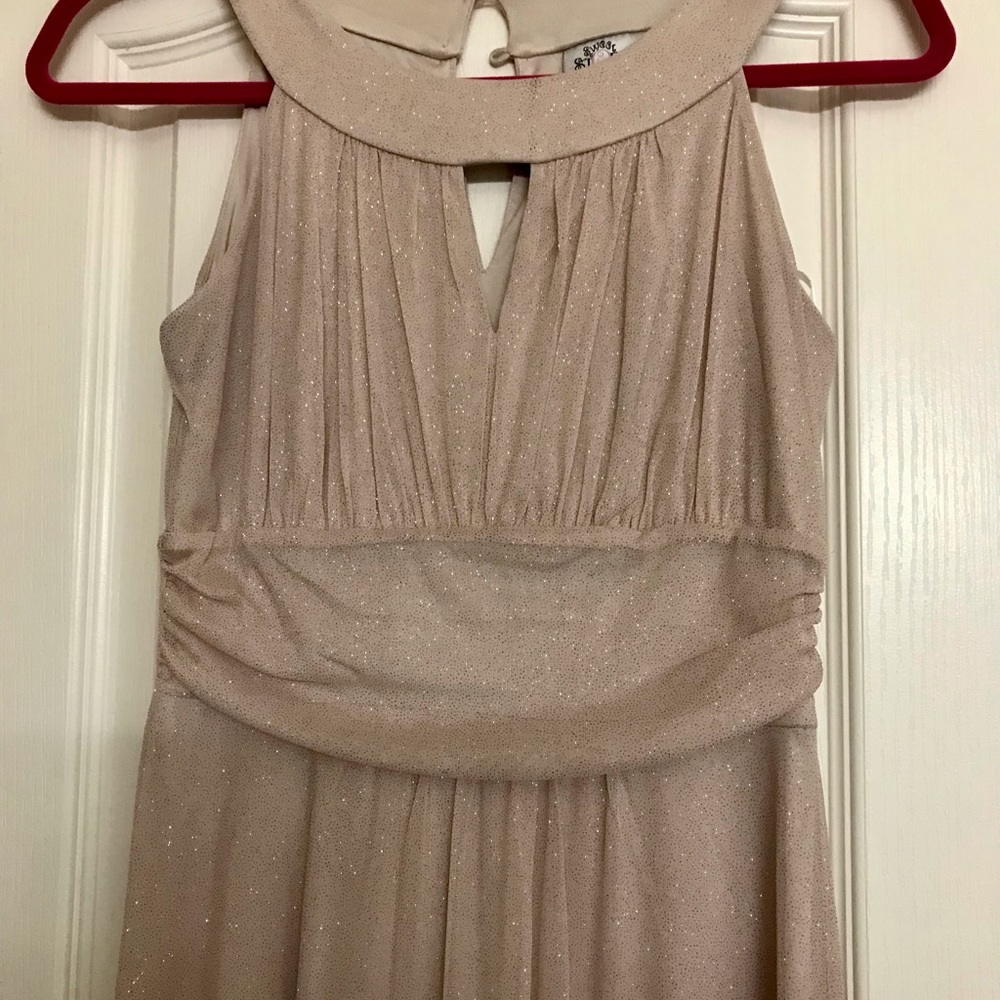Sweet Storm Dusty Rose Full Length Ball Gown Glittery Worn Once Small